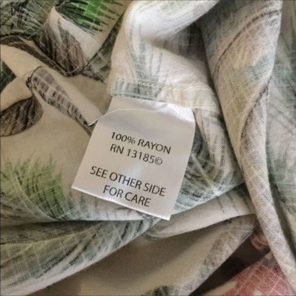 Arthouse Hawaiian Tropical Print‎ Shirt Palm Trees Size L - Picture 9 of 10